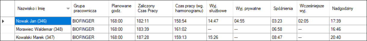 Raport zbiorowy bez błędów w autoryzacjach