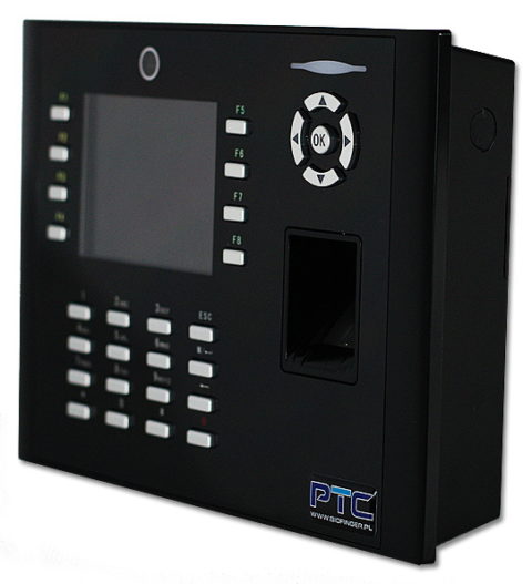 Biometryczny foto-rejestrator czasu pracy RCP na odcisk palca i na karty zbliżeniowe z serii BIOFINGER.iClock680